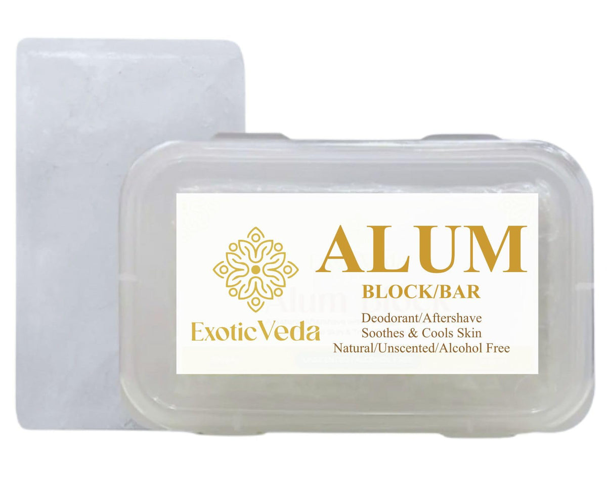 Exotic Veda front packaging showing clean mineral block benefit