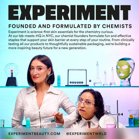 Experiment before and after hydration comparison showing plumper skin