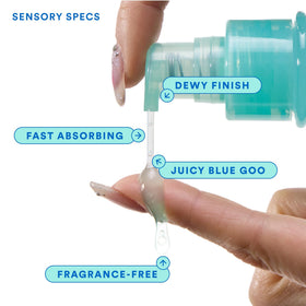 Experiment product staged in bathroom setting conveying everyday skincare use