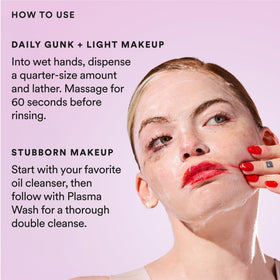 Experiment bathroom routine staging showing cleanser in daily skincare context for usability
