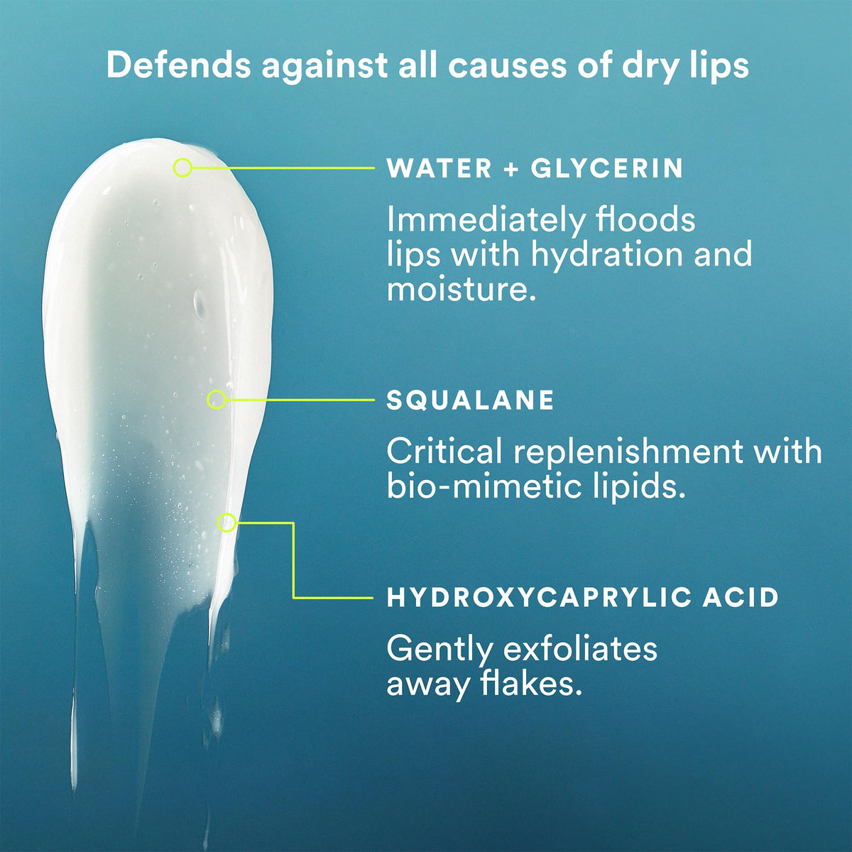 Experiment ingredient label close-up highlighting key actives for repair benefit