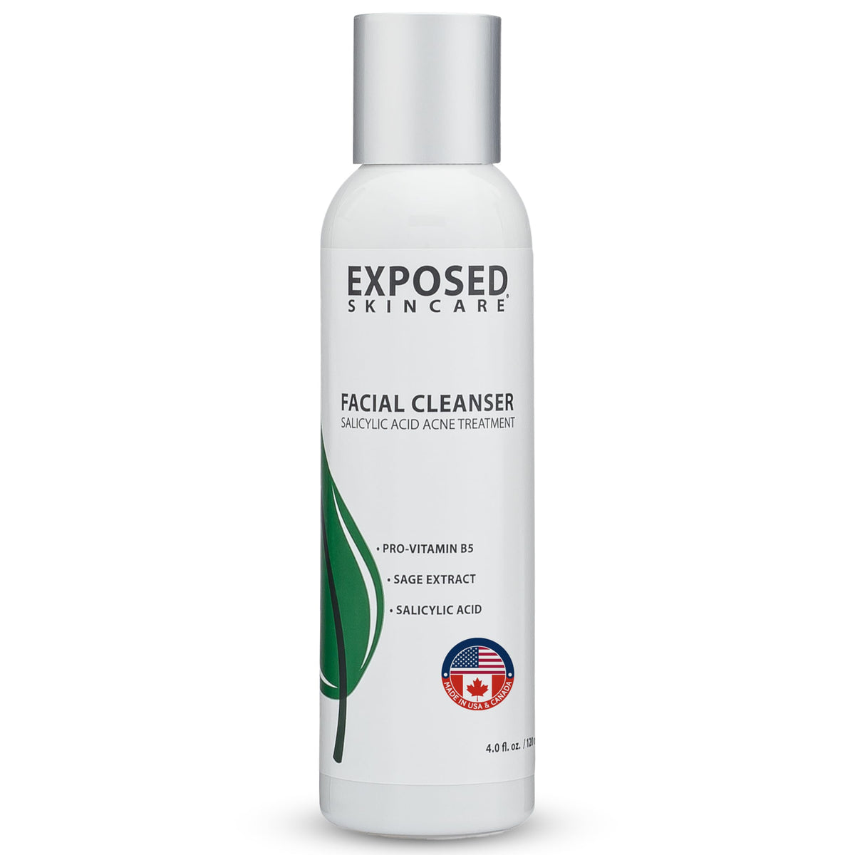 Exposed Skin Care front packaging showing product benefits and size