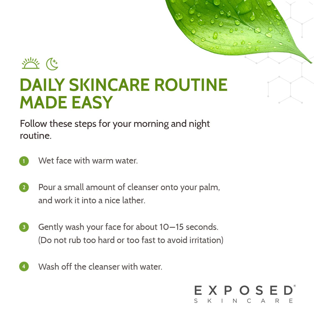 Exposed Skin Care compact bottle in travel pouch for portability