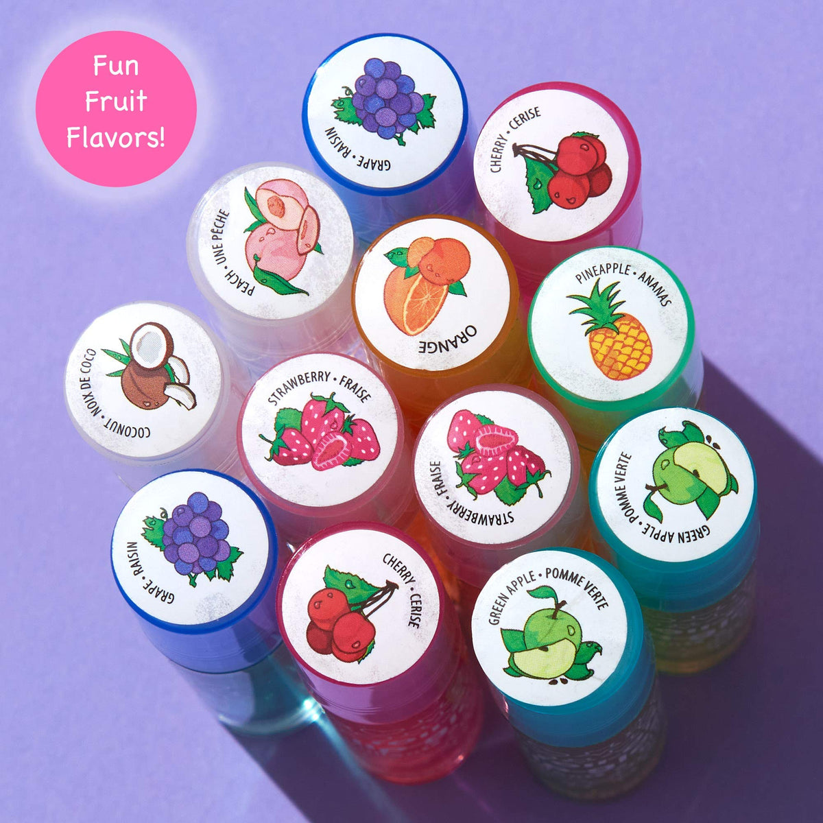 Expressions Girl open case layout displaying each roller gloss neatly arranged