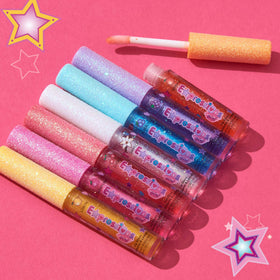 Expressions girl texture gloss swipe showing shimmer and high-shine finish