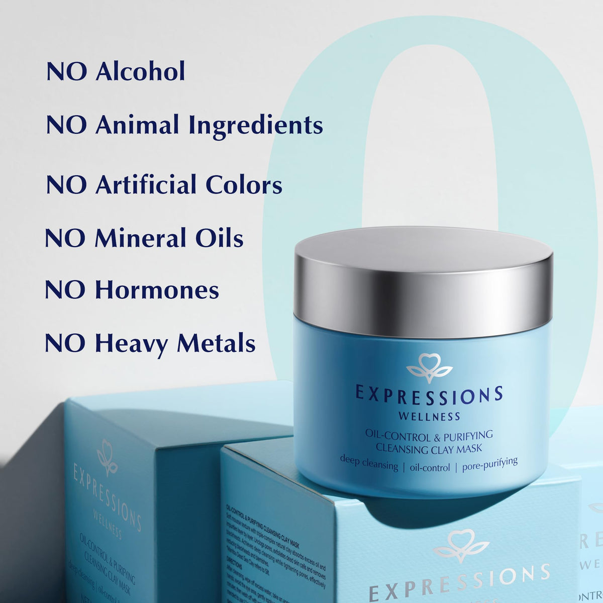 Expressions Wellness botanical extracts display showing centella and lotus for soothing benefits