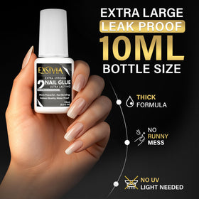 EXSIVIA glue brush applicator delivering controlled, no-drip application