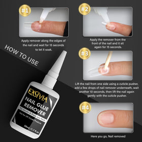 EXSIVIA bottle size comparison with hand to show compact travel-friendly 50mL