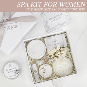 EXTALOW contents laid out displaying all spa items for easy inspection benefit