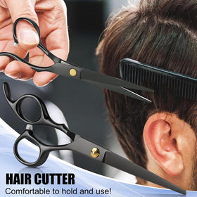 EXTYQWC scissors in use in a salon setting illustrating professional control benefit consistent results