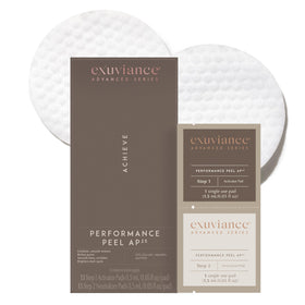 EXUVIANCE front packaging showing professional peel kit benefits