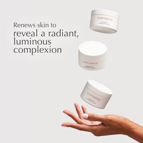 EXUVIANCE texture swipe demonstrating lightweight formula and gentle exfoliation
