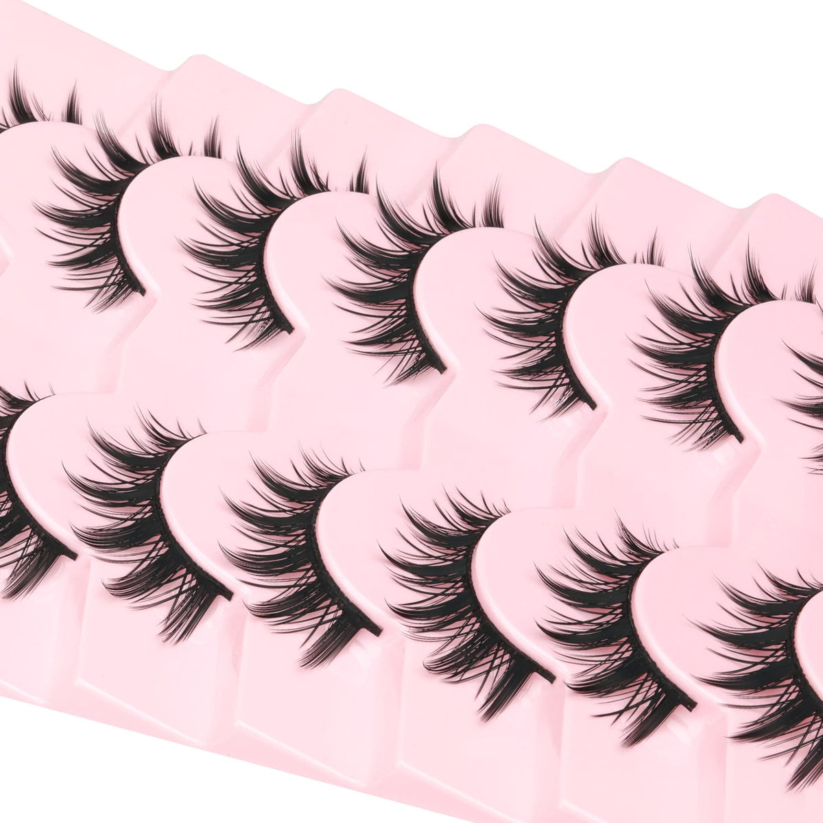 EYDEVRO lash strip held in hand demonstrating size and lightweight fit