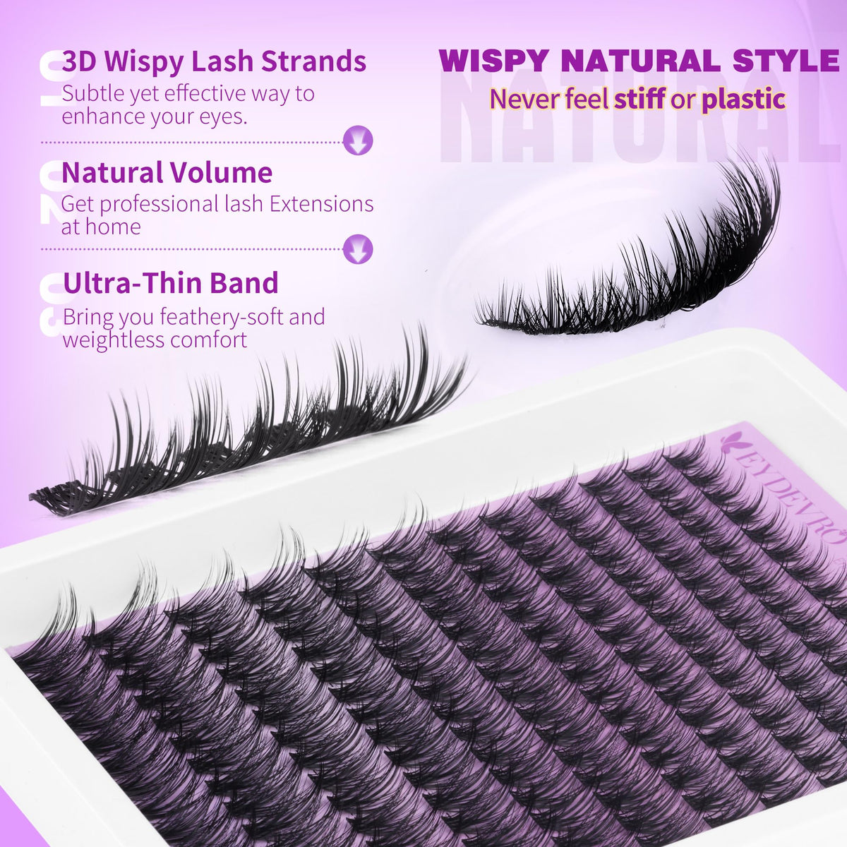 EYDEVRO application shown in mirror to illustrate quick five-minute DIY results