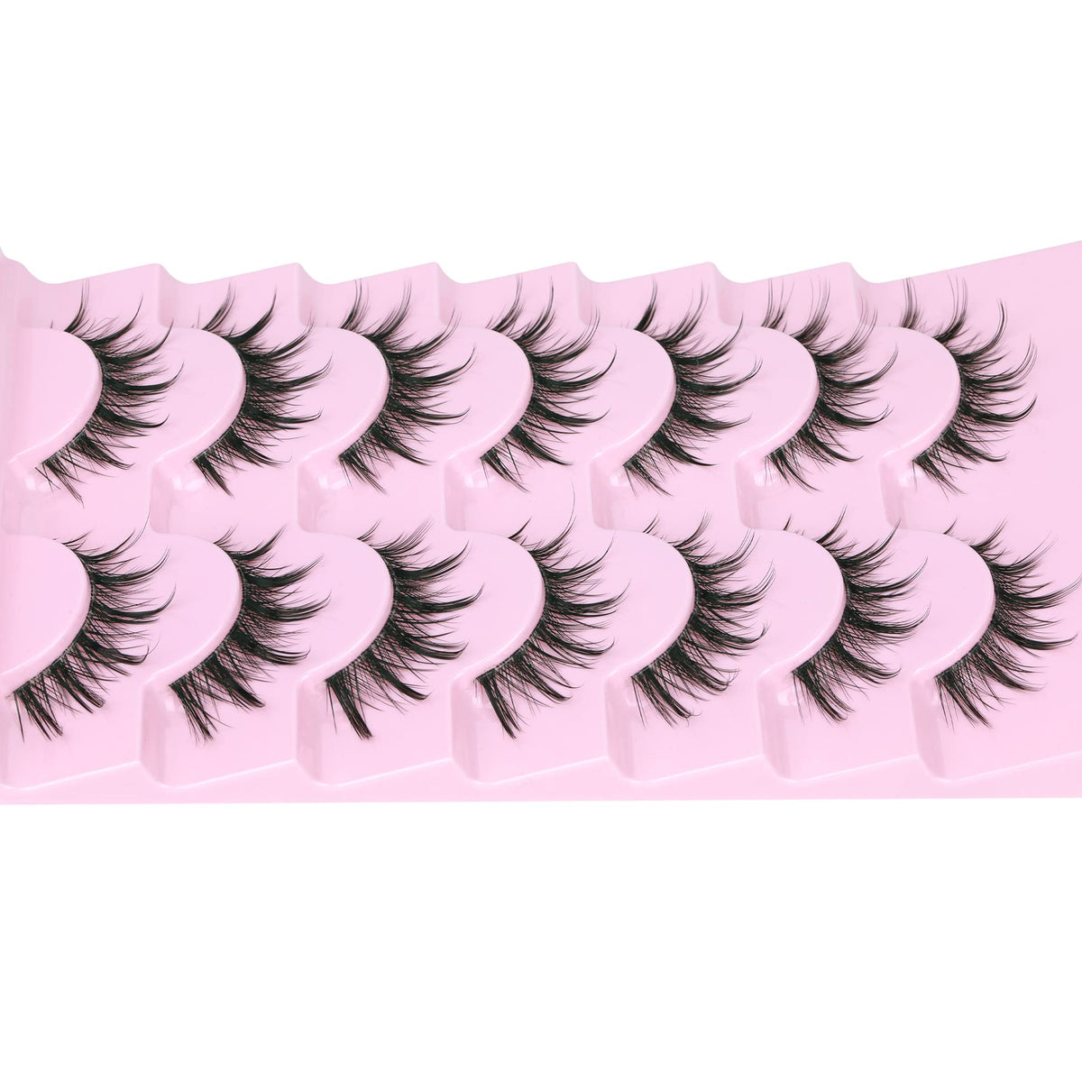 EYDEVRO applying lashes with tweezers showing easy-application benefit