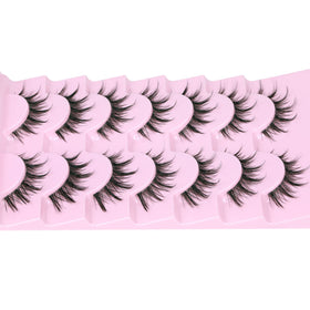 EYDEVRO applying lashes with tweezers showing easy-application benefit