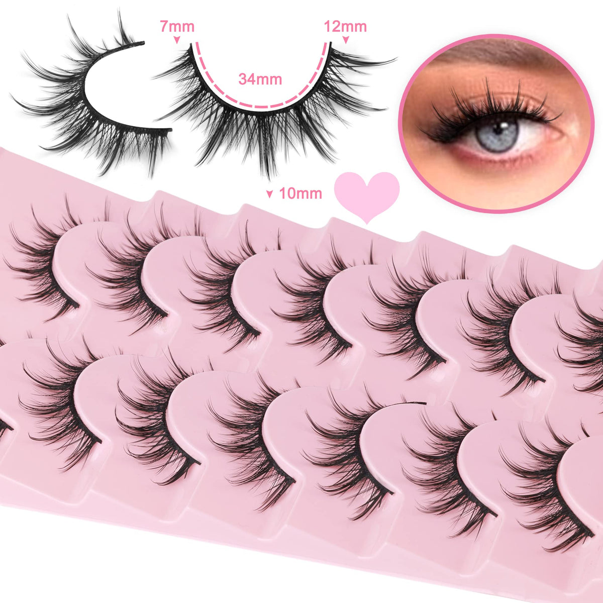EYDEVRO thin 0.2mm cotton lash band close detail for comfortable wear
