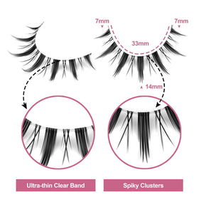 EYDEVRO close-up of transparent band for invisible lash line benefit