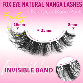 EYDEVRO close-up clear band showing invisible blend with liner