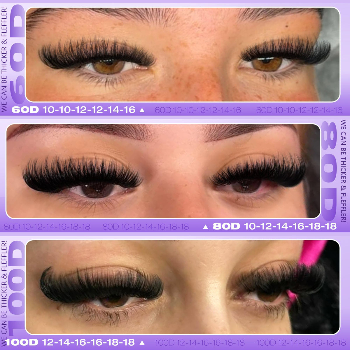 EYDEVRO close-up of D-curvature cluster tips showcasing wispy texture and realism