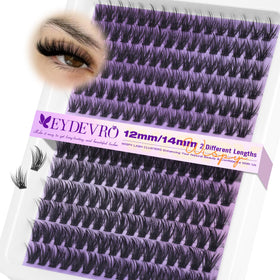 EYDEVRO front packaging showing 192-piece cluster lashes for easy selection