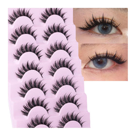EYDEVRO front packaging showing seven-pair manga lashes, perfect for variety
