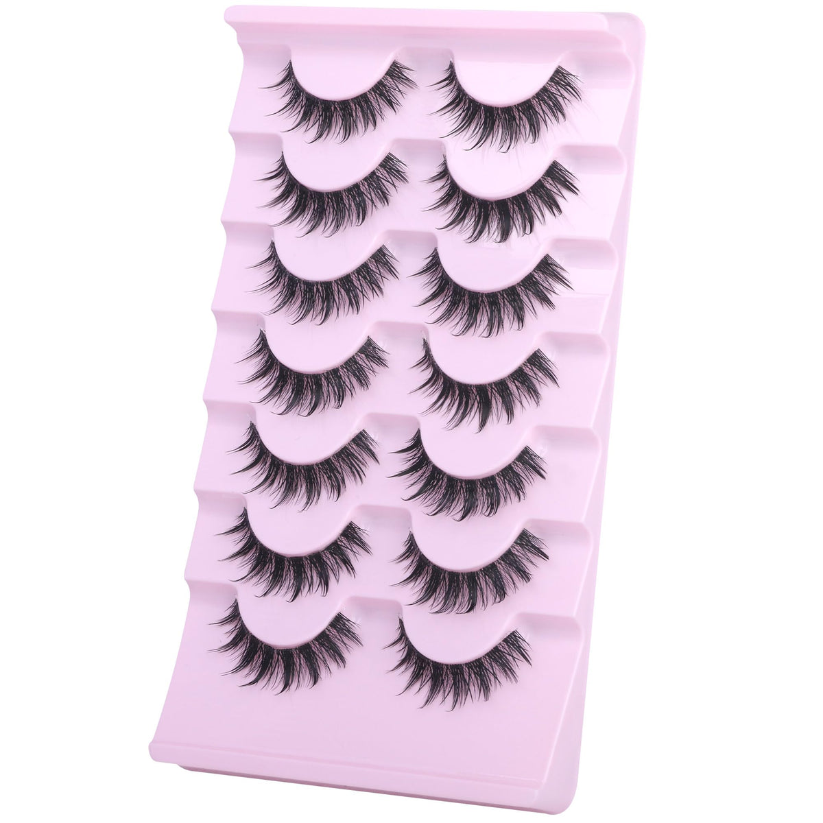 EYDEVRO lashes applied close-up demonstrating widened, natural eye effect
