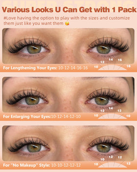 EYDEVRO lifestyle evening look on model showing dramatic spider lashes for night out benefit