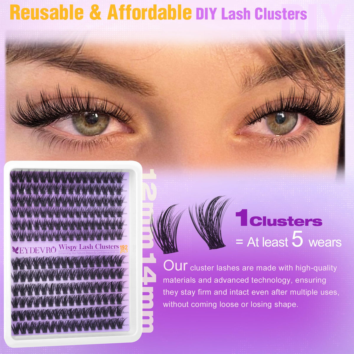 EYDEVRO lifestyle image of soft glam look highlighting subtle enhancement