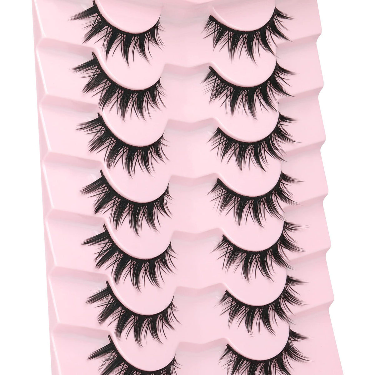 EYDEVRO model wearing manga lashes for cosplay, enhancing eye drama