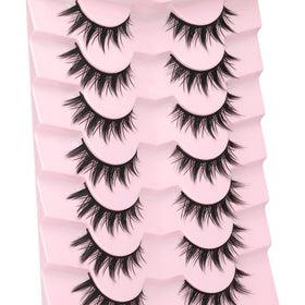 EYDEVRO model wearing manga lashes for cosplay, enhancing eye drama