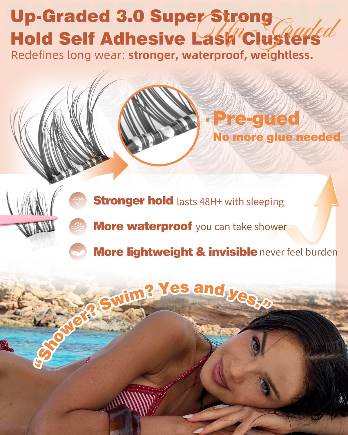 EYDEVRO non-stick tweezers detail, precision placement without sticky residue benefit