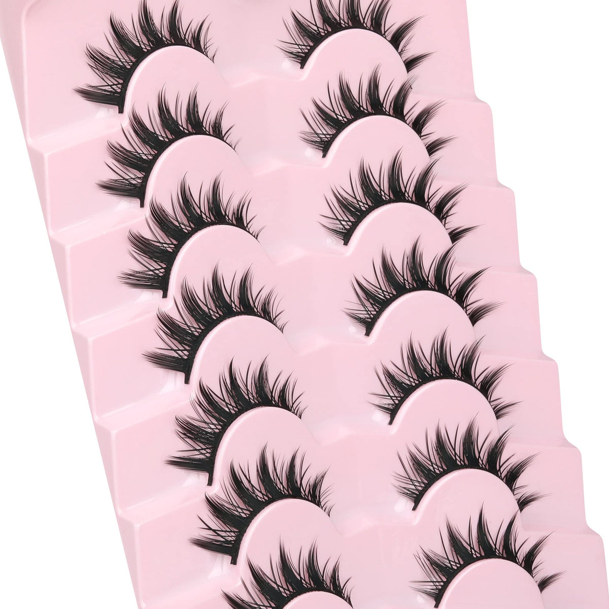 EYDEVRO open box showing seven pairs, reusable set for multiple looks