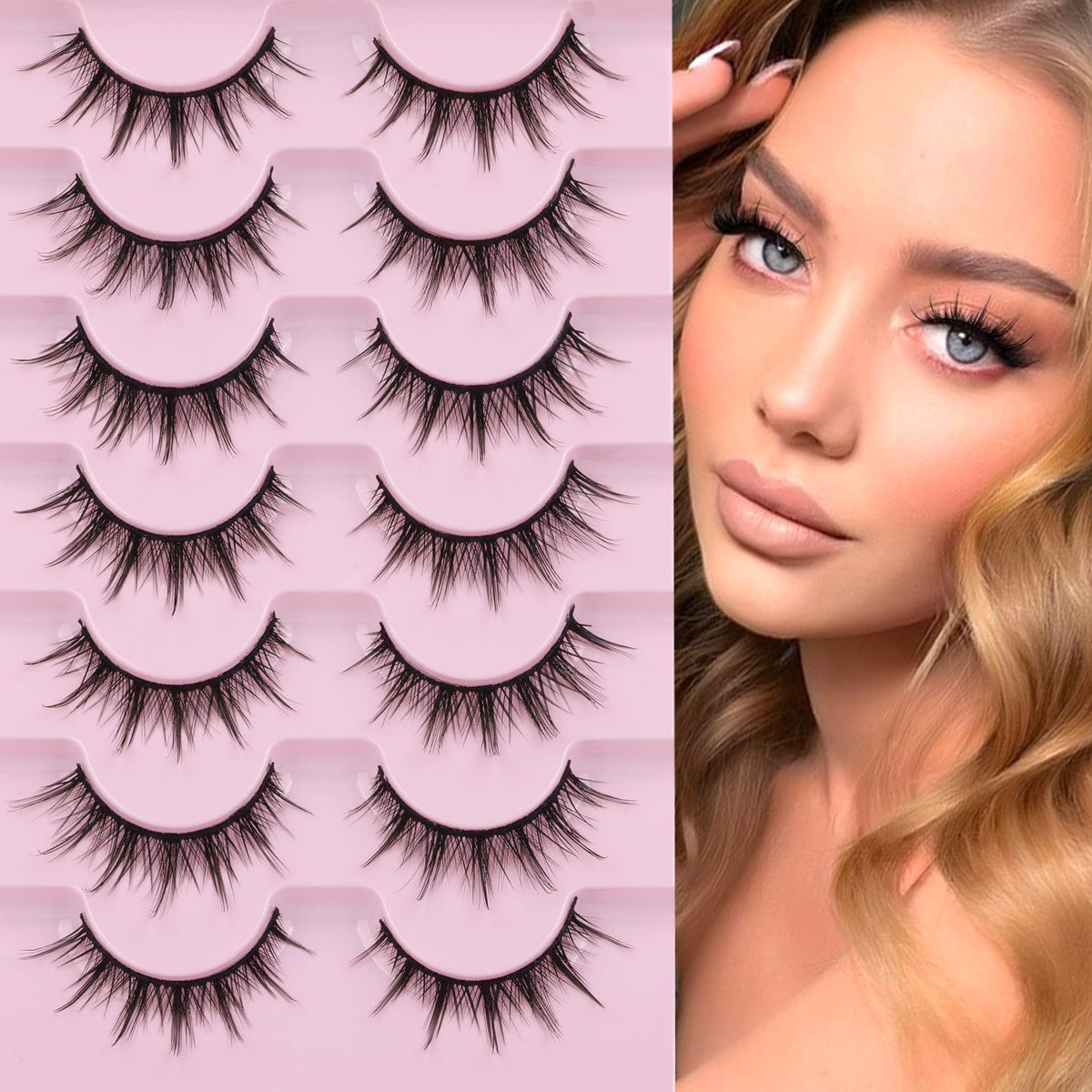 EYDEVRO lashes held in hand to show scale and easy-to-use benefit
