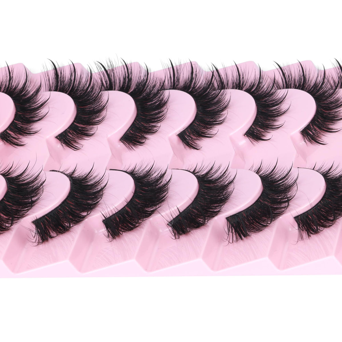 EYDEVRO lashes held between fingers displaying size and trimming ease