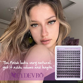 EYDEVRO comparison of 10mm to 16mm clusters highlighting styling flexibility