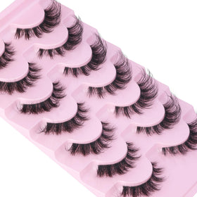 EYDEVRO lashes beside a hand showing true-to-scale fit benefit