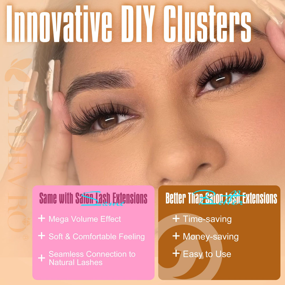 EYDEVRO clean clusters stored in tray for safe reuse and longevity