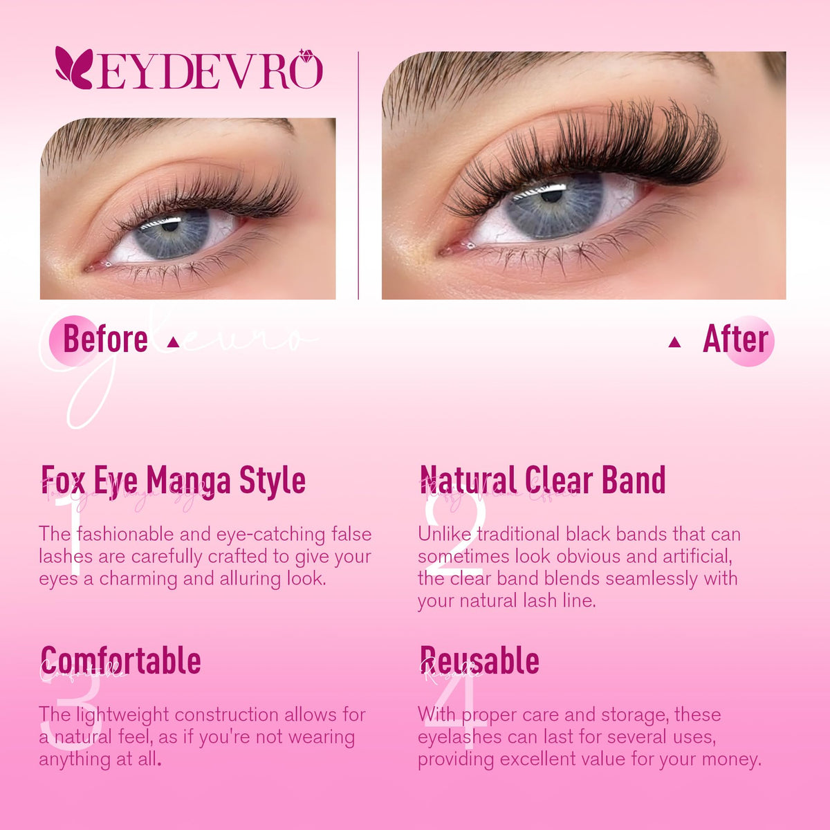 EYDEVRO fiber texture detail highlighting lightweight fluffy comfort