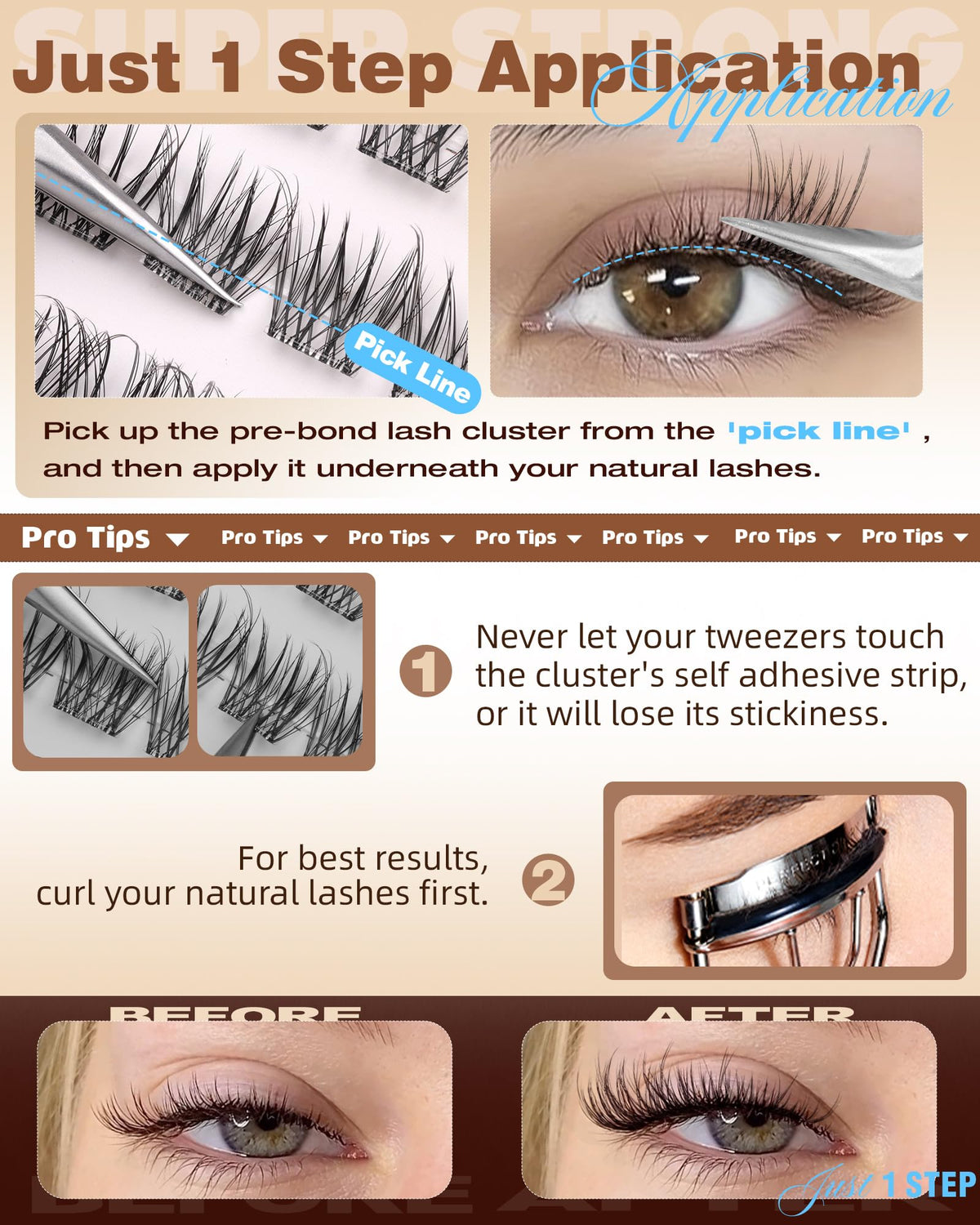 EYDEVRO worn lashes on model highlighting natural volume benefit