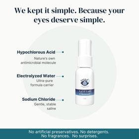 Eye Love used at lash line close-up showing targeted removal of debris