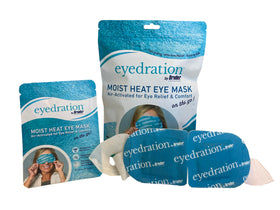 Eyedration close-up fabric texture showing soft mask material for gentle comfort