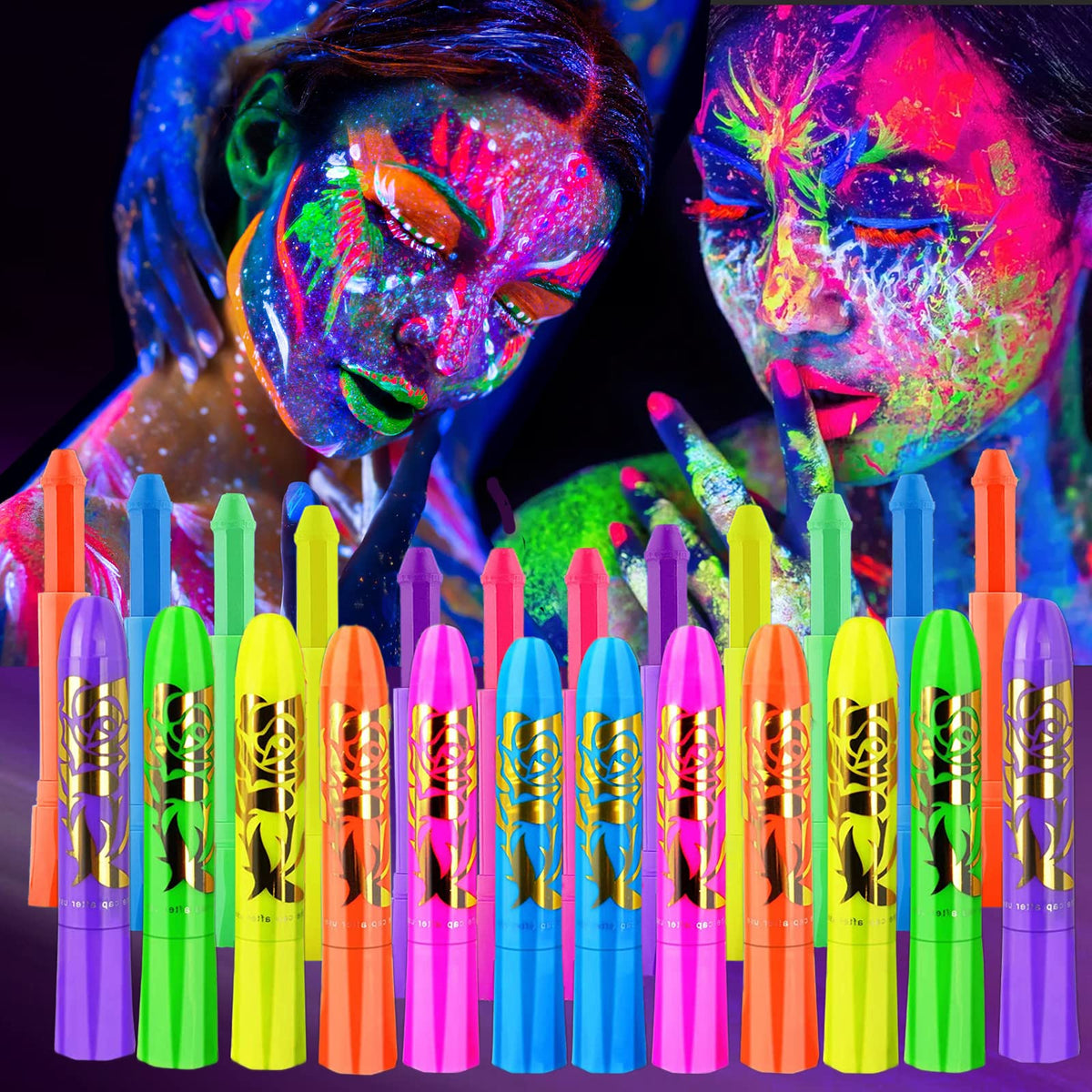 eyigylyo front packaging showing kit and benefit of portable neon makeup