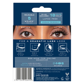 Eylure lashes styled for evening look delivering bold definition