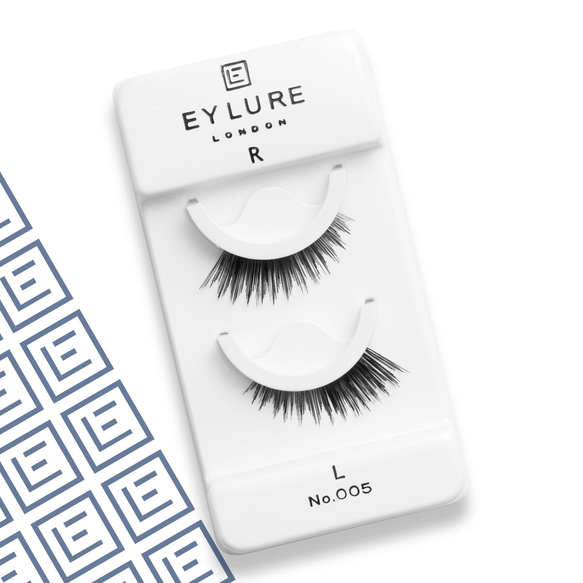Eylure close-up of the pre-glued black lash band highlighting secure fit