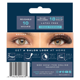 Eylure No.111 in glam makeup scene showing instant salon-style impact