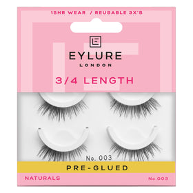 Eylure pre-glued twin pack front packaging showing two accent lashes for quick wear