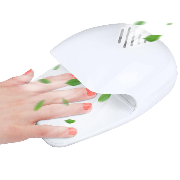 eyxformula front view compact dryer showing sleek profile and portability benefits