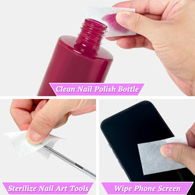 eyxformula pad cleaning a screen showing versatile lint-free benefit