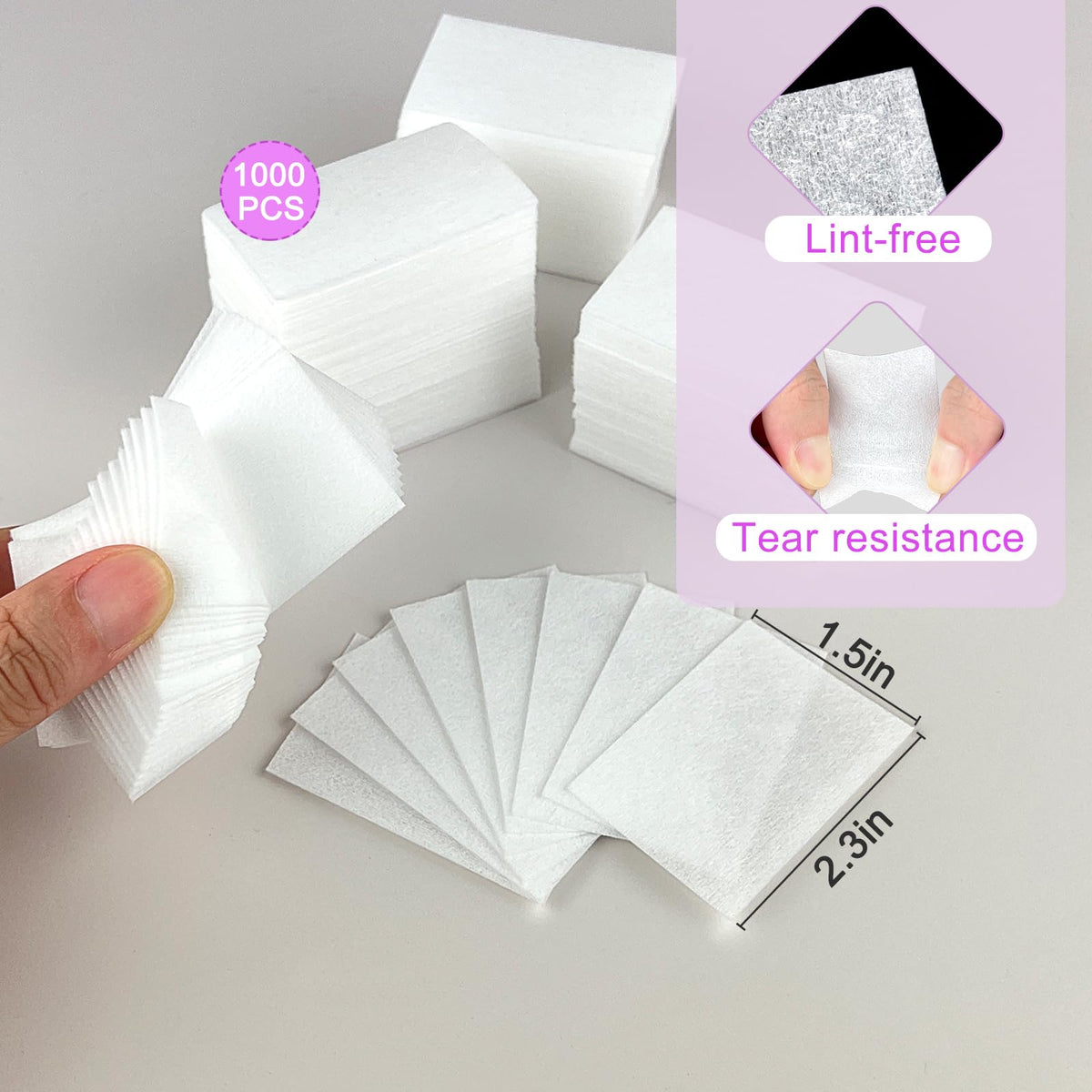 eyxformula pad texture close-up highlighting lint-free surface
